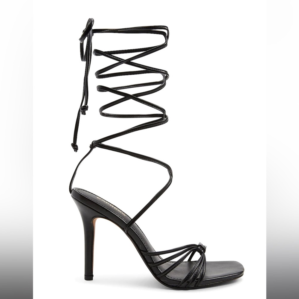 Express lace up high heel sandals